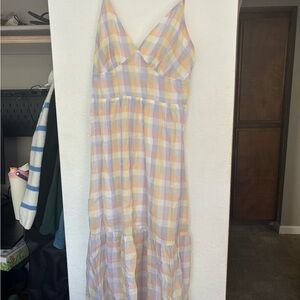 Jessica Simpson Pastel Plaid Dress
